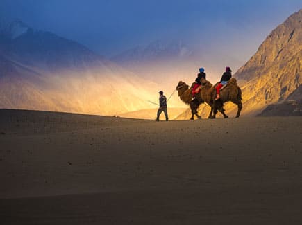 Leh → Nubra Valley → Leh custom travel planning route